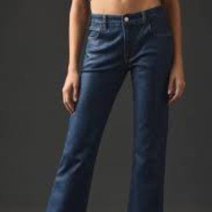 Anthropologie Pilcro Demilune Coated Jeans